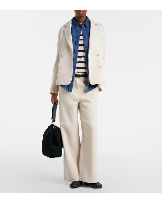 Max Mara Natural Max Mara Badia Cotton-Blend Jersey Blazer