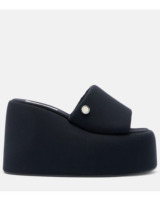 The Attico Blue Mochi Platform Slides