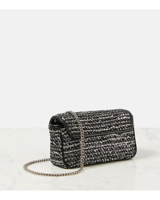 Borsa A Spalla Gg Marmont Mini di Gucci in Black
