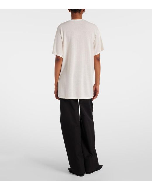 Totême White Semi-Sheer T-Shirt
