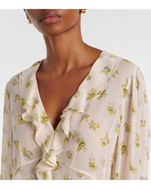 Dorothee Schumacher Natural Airy Daydream Floral Georgette Blouse