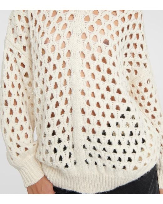 Isabel Marant Natural Tane Alpaca Wool-Blend Sweater