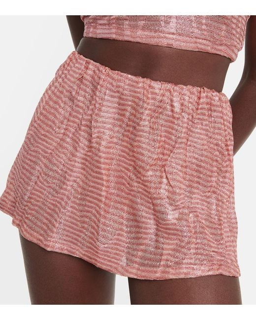 Missoni Pink Jacquard Miniskirt