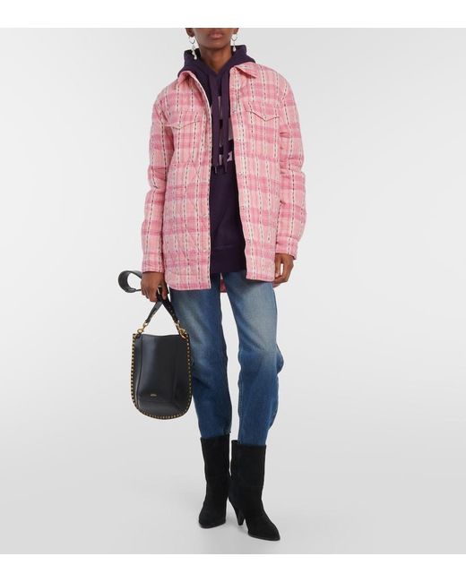 Isabel Marant Pink Mysen Cotton Shirt Jacket