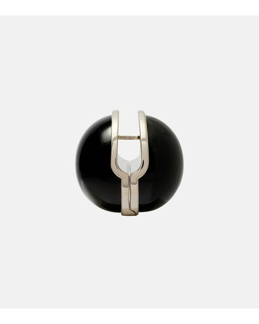 Alaïa White Sphere Earrings