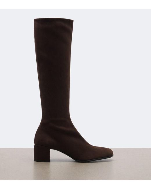 Bottes En Daim Prada en coloris Brown