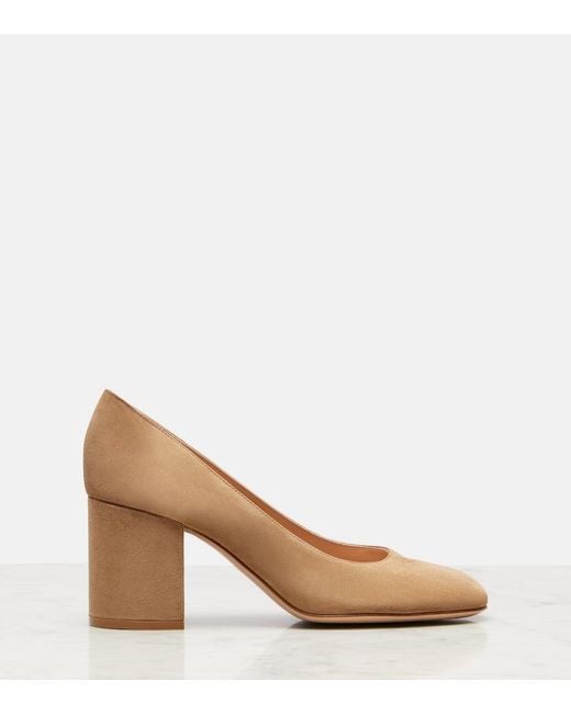 Gianvito Rossi Brown Joelle Suede Pumps