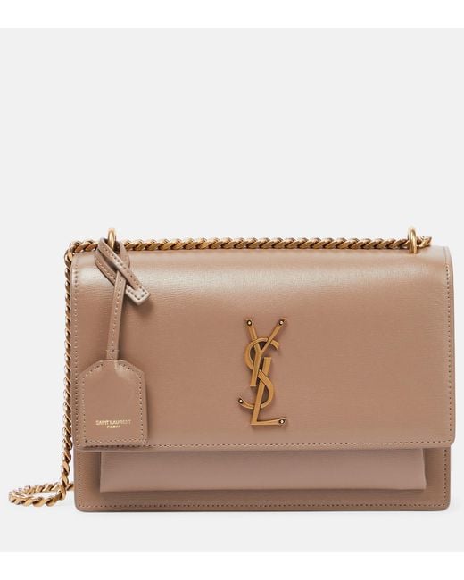 Sunset monogram medium leather shoulder online bag