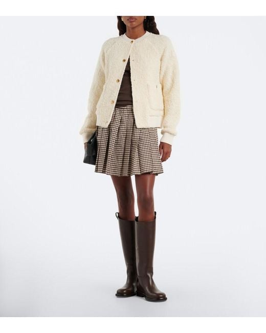 Moncler Natural Boucle Cardigan