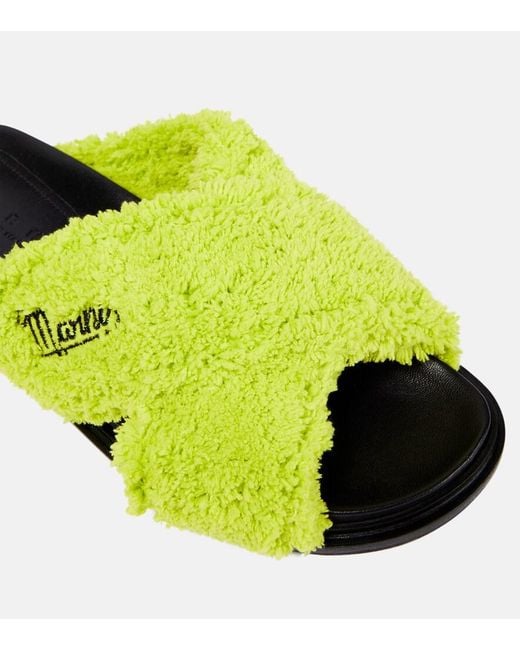 Marni Green Terry Slides