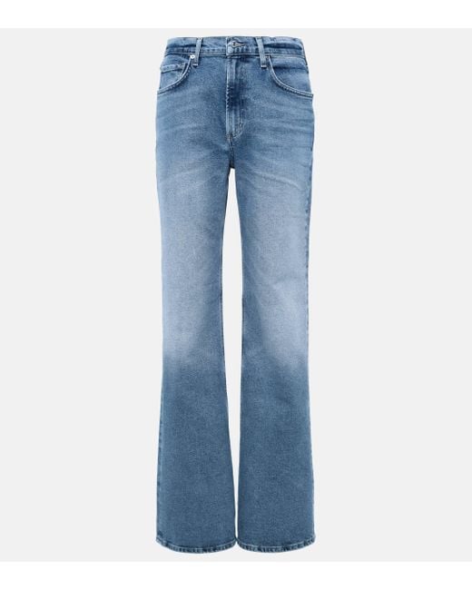 Citizens of Humanity Blue Vidia Mid-rise Bootcut Jeans