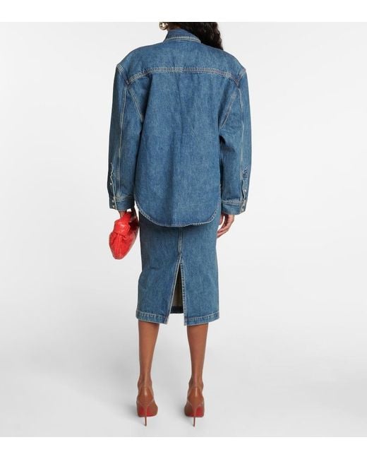 Wardrobe NYC Blue Oversized Denim Jacket