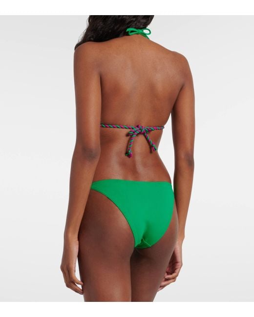 Eres Green Toupie Triangle Bikini Top
