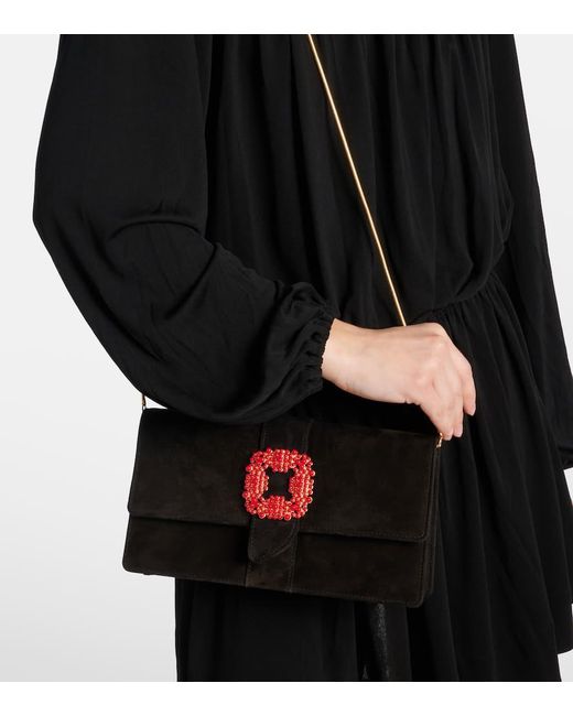 Clutch Capri di Manolo Blahnik in Black