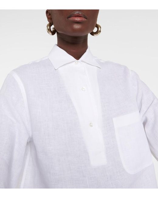 Loro Piana White Flax Shirt