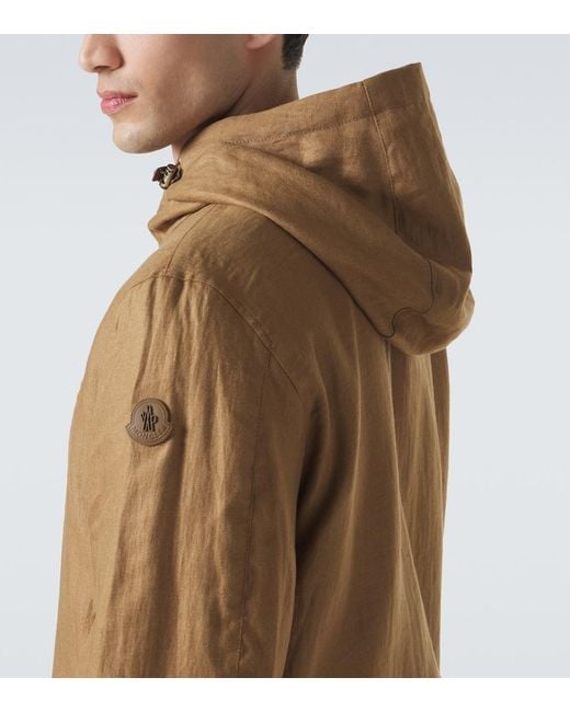 Moncler Brown Edit Linen Jacket for men