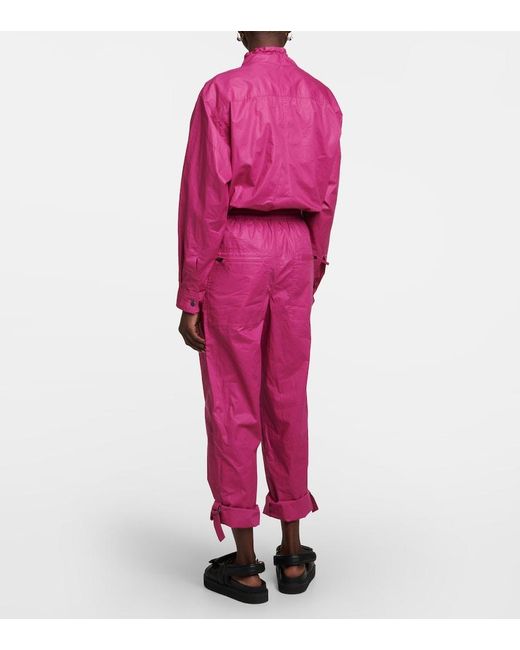 Isabel Marant Pink Franca Cotton Jumpsuit