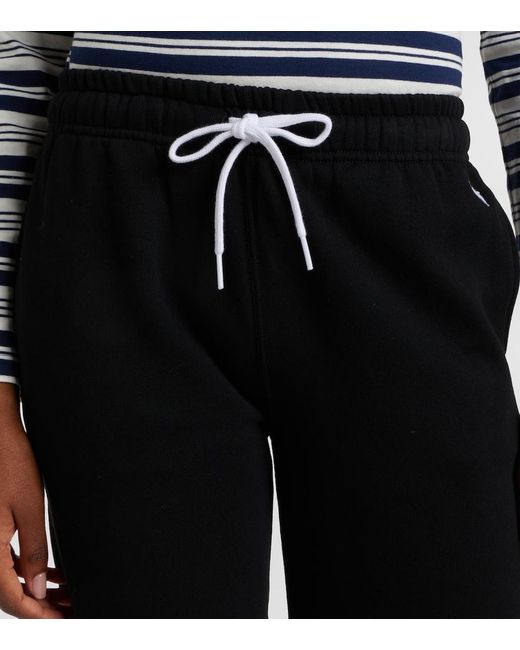 Polo Ralph Lauren Black Cotton-Blend Sweatpants