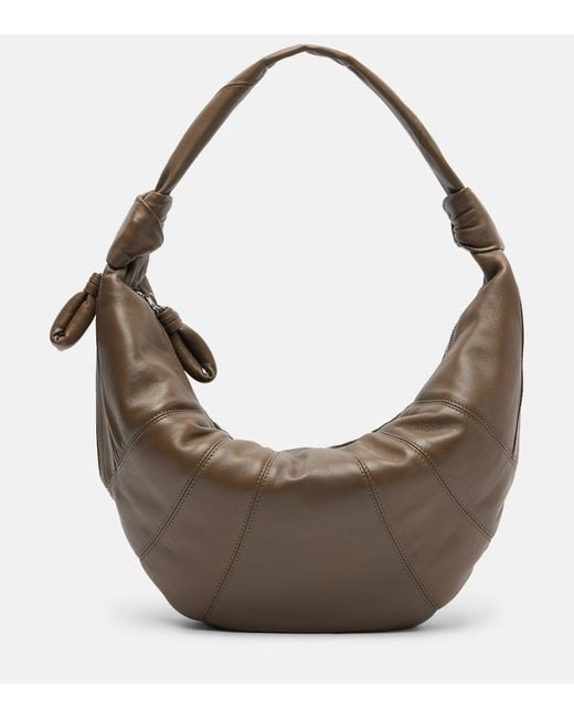 Lemaire Brown Schultertasche Fortune Croissant Aus Leder