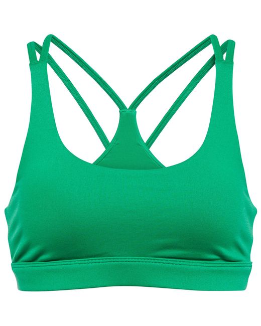 Alo Yoga Synthetic Airbrush Suspension Sports Bra in Emerald (Green) | Lyst