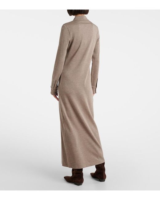Ralph Lauren Natural Wool Jersey Polo Dress