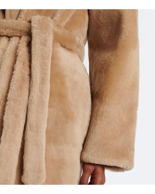 Yves Salomon Natural Shearling Coat