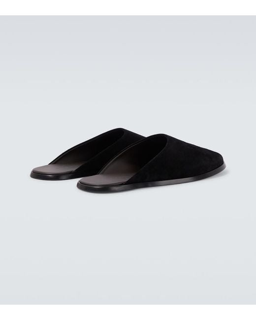 Fear Of God Black Suede Mules for men