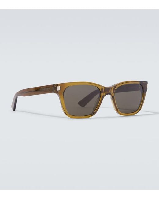 Saint Laurent Brown Sl 874 Square Sunglasses for men