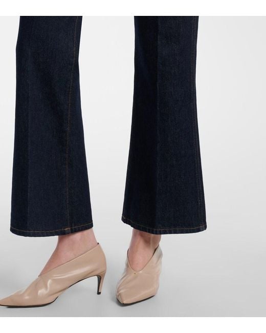 Khaite Blue Clara Flared Jeans