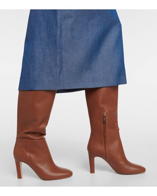 Gabriela Hearst Brown Linda Leather Over-the-knee Boots