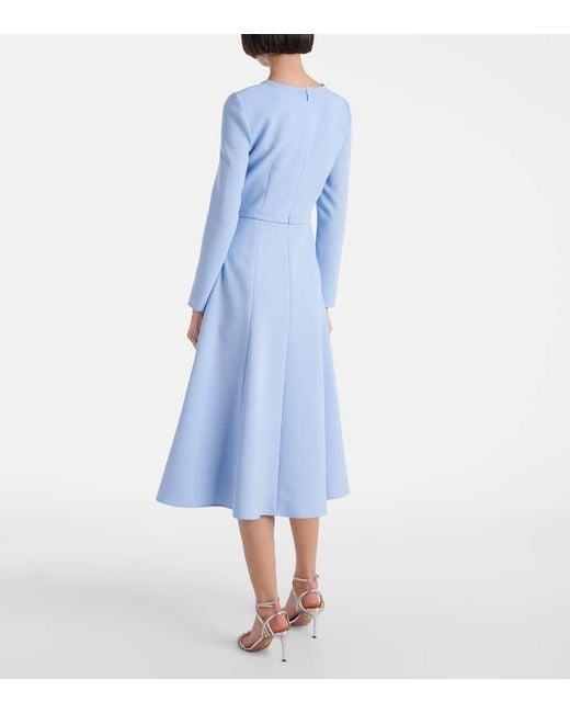 Abito Midi di Carolina Herrera in Blue