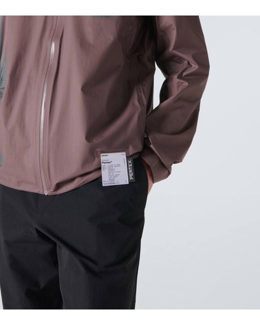 Satisfy Purple Pertex 3l Fly Raincoat for men