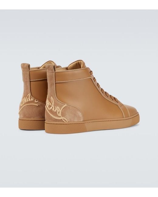 Christian Louboutin Brown Fun Louis Sneakers for men