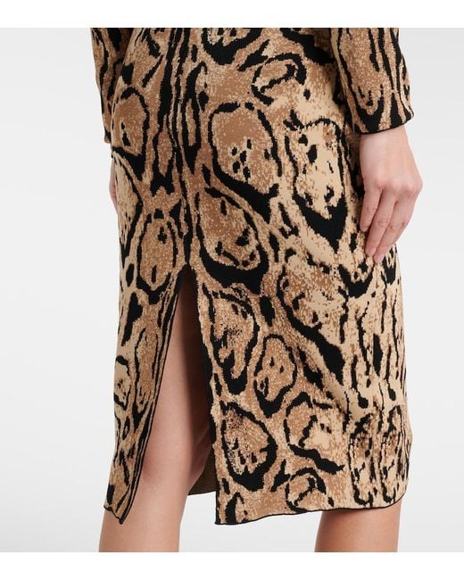 Stella McCartney Multicolor Jacquard Pencil Skirt