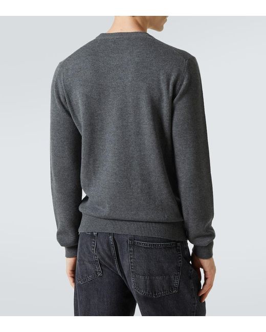 Dolce & Gabbana Pullover Aus Wolle Und Kaschmir in Gray für Herren