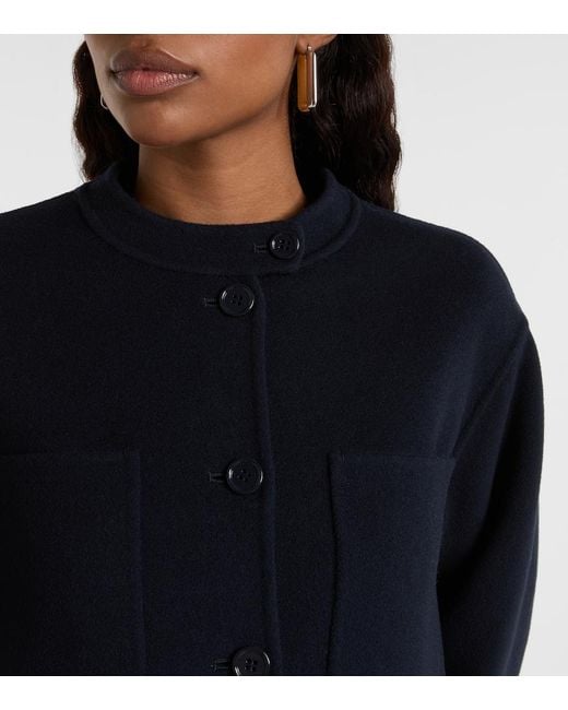 Max Mara Blue Sarah Virgin Wool Jacket