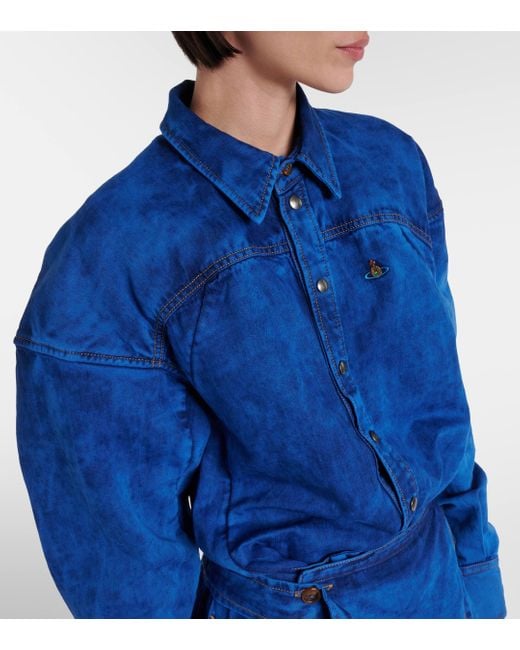Robe chemise Meghan en jean Vivienne Westwood en coloris Blue