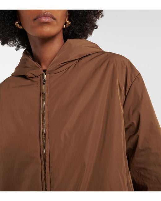 Max Mara Brown The Cube Hooded Jacket