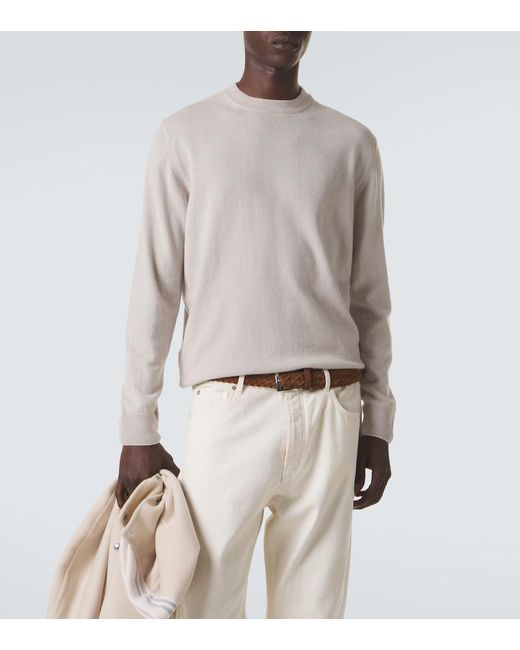 Eleventy Natural Cashmere Sweater for men