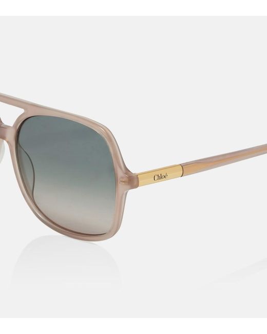 Chloé Gray Judy Oversized Sunglasses