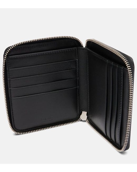 The Row Black Small Leather Wallet