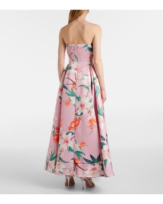 LEO LIN White Nora Floral Cocktail Dress