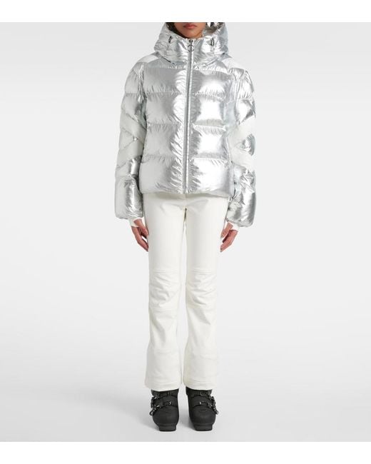 Fusalp Gray Charloy Metallic Ski Jacket