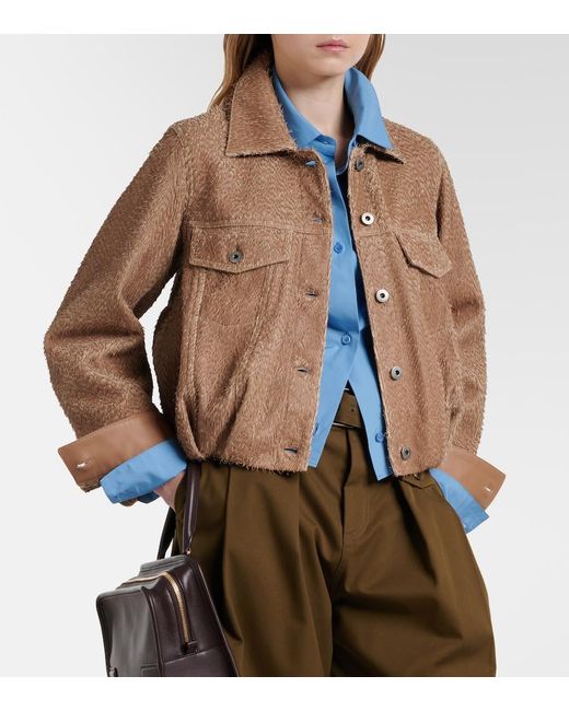 Loewe Brown Leather Jacket