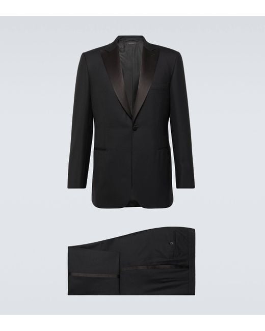 Brioni Black Policleto Wool Tuxedo for men