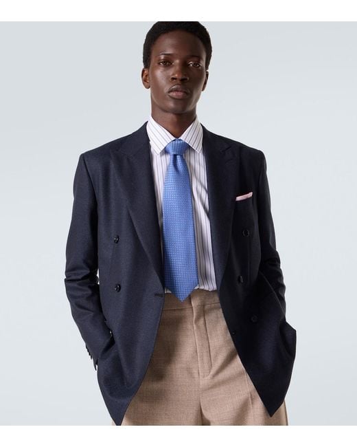 Cravatta di Charvet in Blue da Uomo
