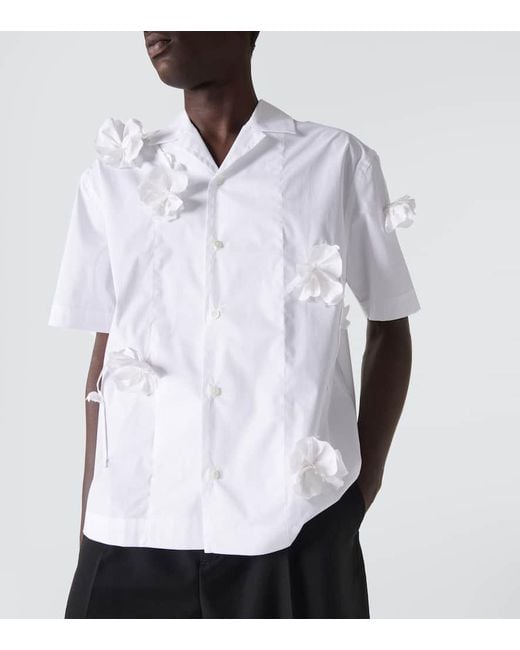 Camisa La Chemise Jean de mezcla algodon Jacquemus de hombre de color White