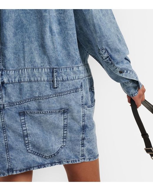 Isabel Marant Blue Palvina Denim Shirt Dress