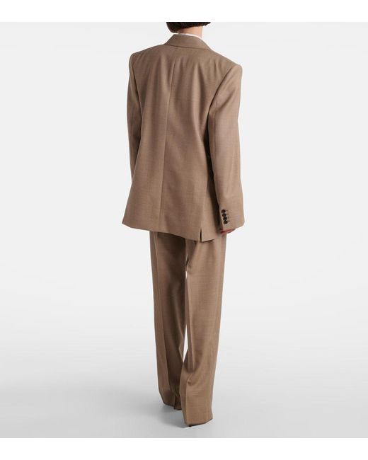 Saint Laurent Natural Double-Breasted Jacket