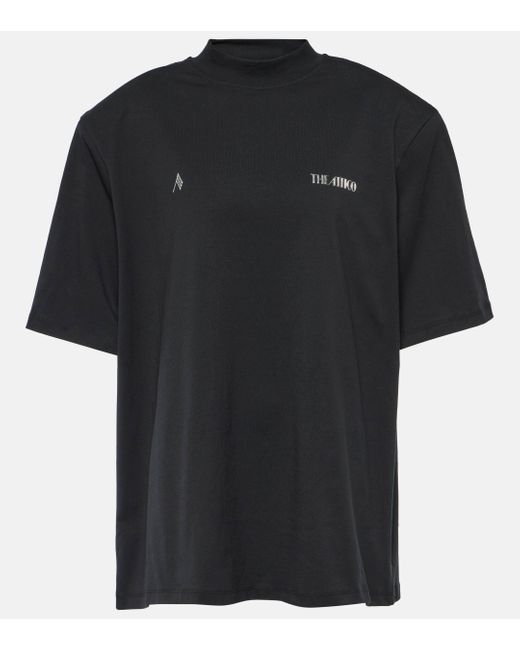 The Attico Black Kilie Logo Cotton T-shirt